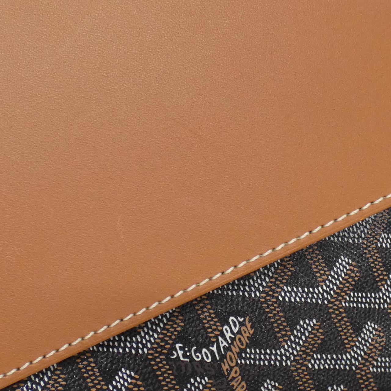 ゴヤール サンルイ コーティング キャンバス レザー バッグ