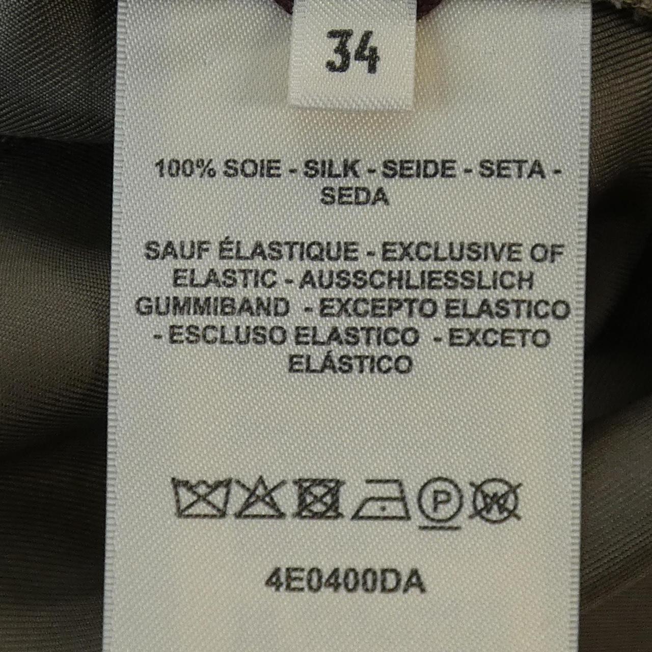 エルメス 4E0400DA シルクパンツ34