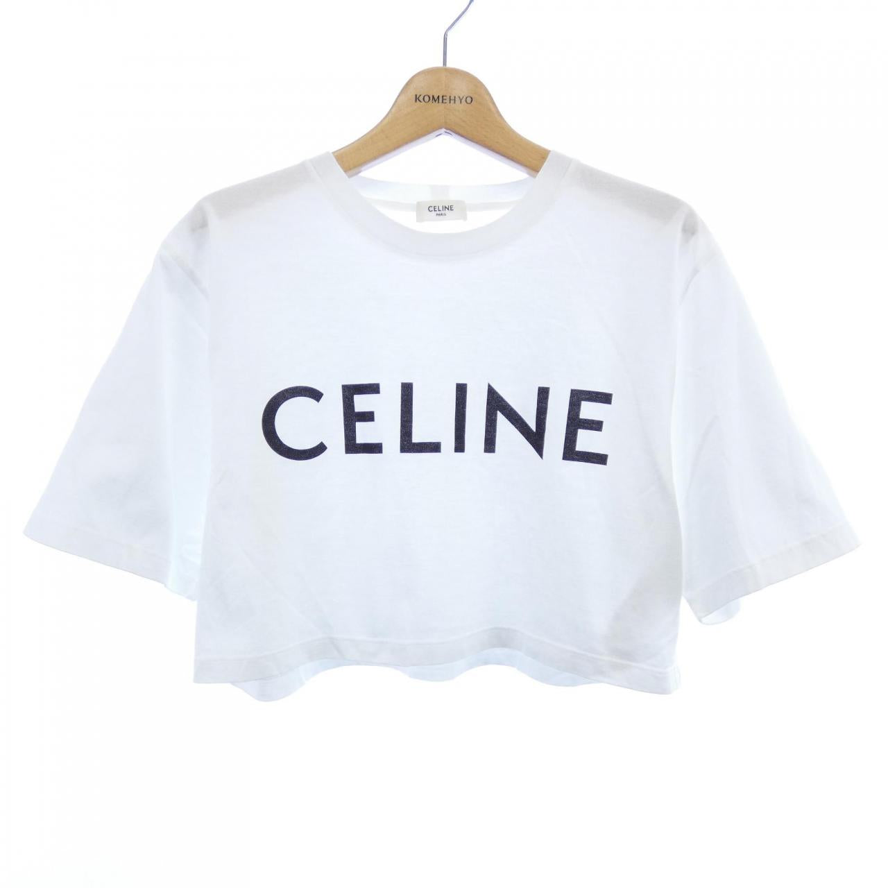 セリーヌ CELINEプリント クロップドTシャツ Tシャツ