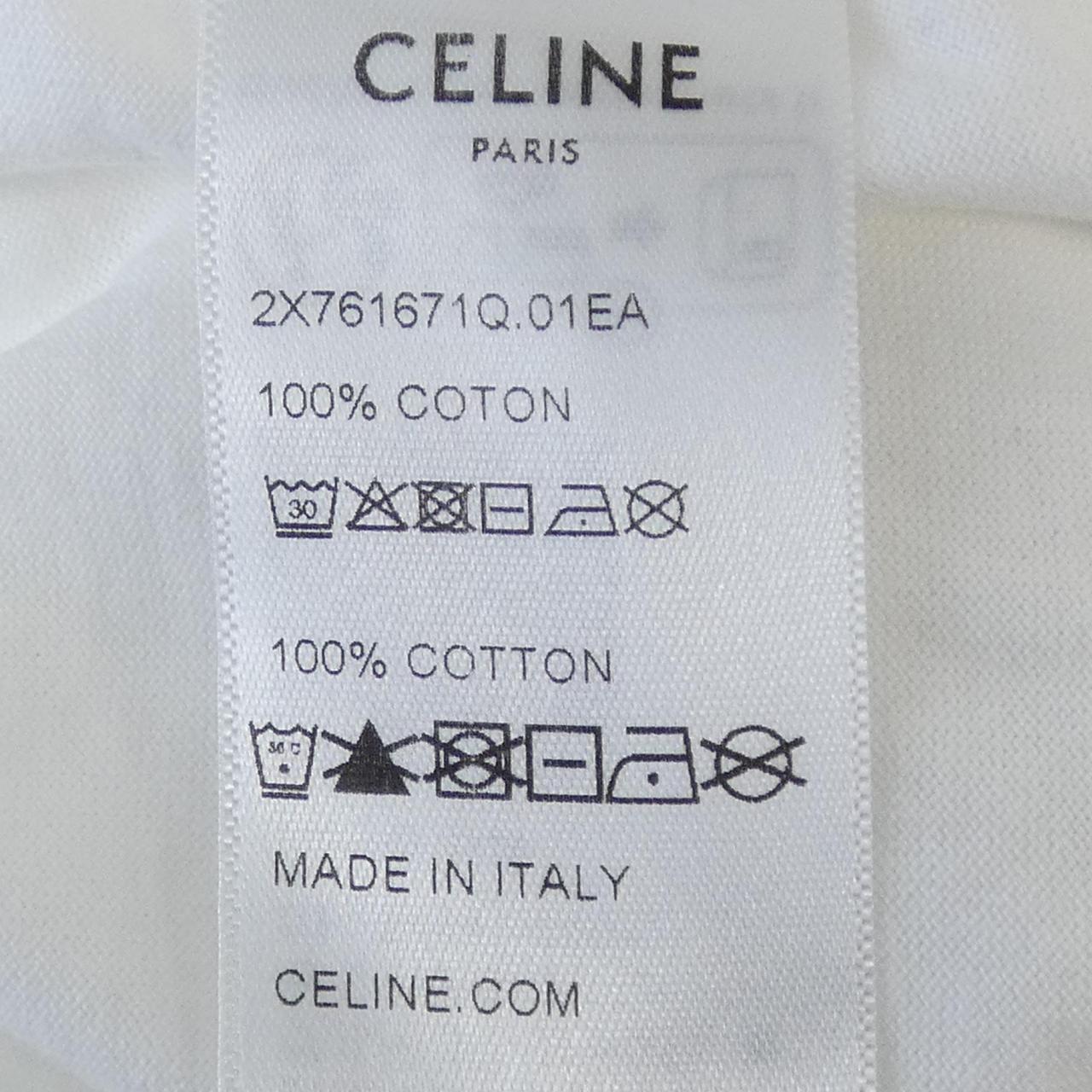 セリーヌ CELINEプリント クロップドTシャツ Tシャツ