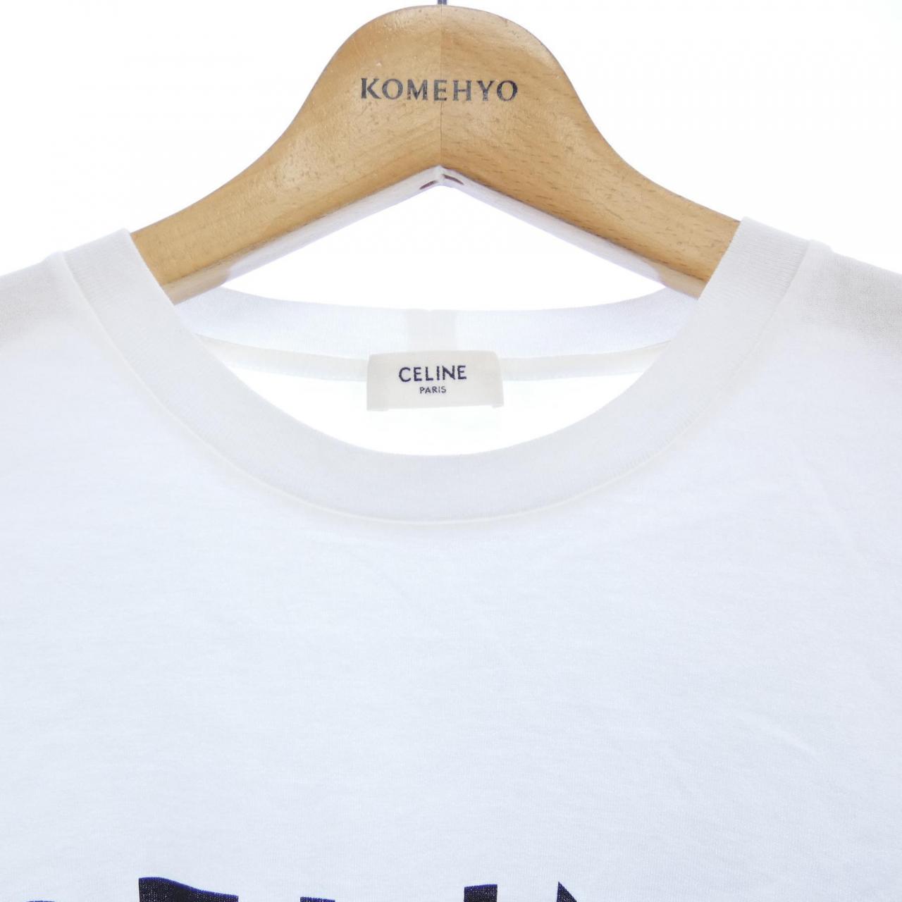 セリーヌ CELINEプリント クロップドTシャツ Tシャツ