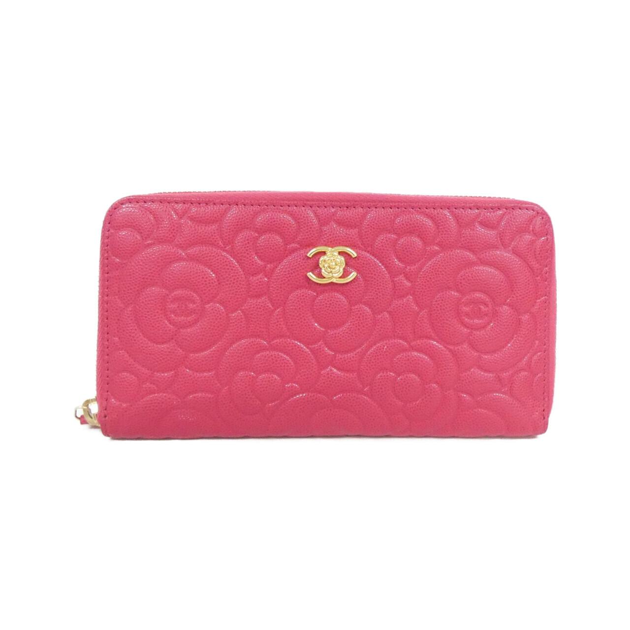 シャネル カーフィアスキン ロングウォレット