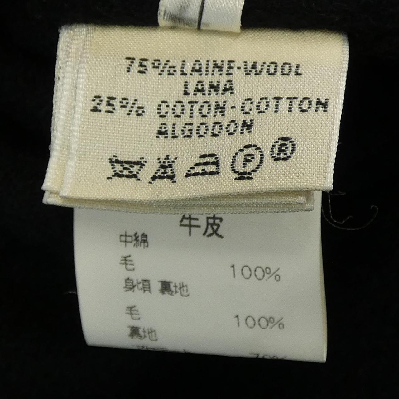 エルメス ウールコットンカシミヤコート40