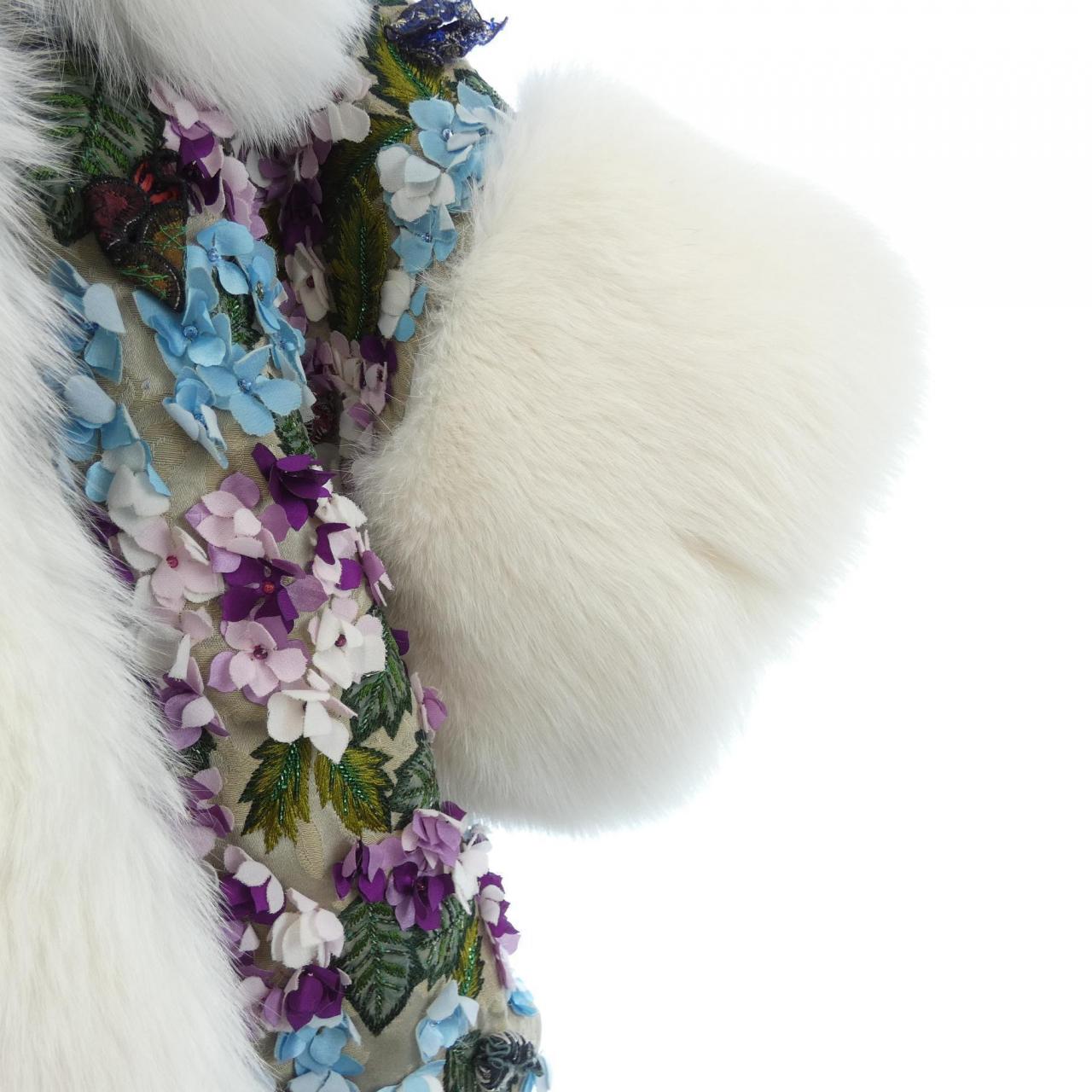 ドルチェ & ガッバーナ F0T332/GD01R フォックス トリム コート