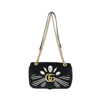 グッチ GGマーモント ベルベット ショルダーバッグ