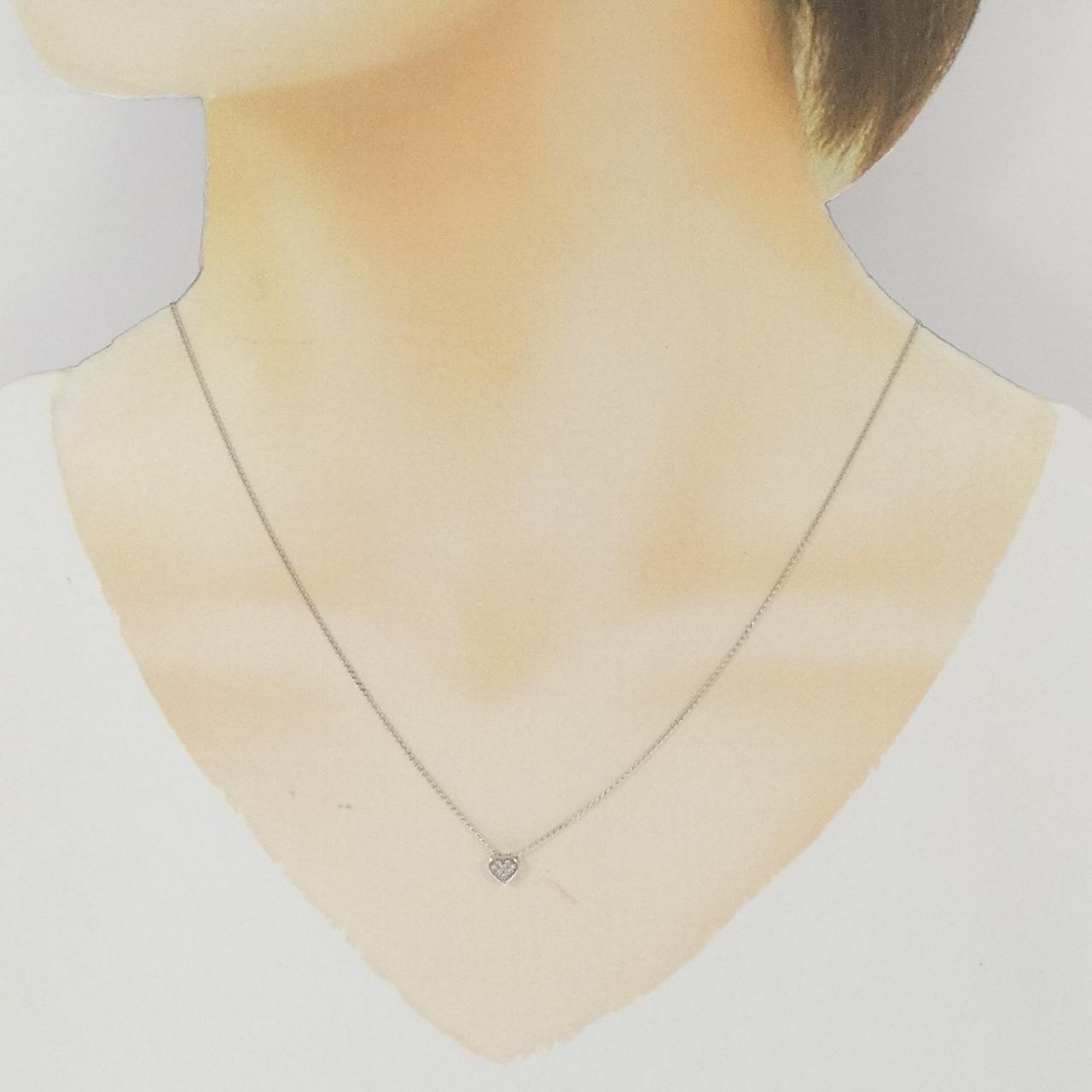 K10ホワイトゴールドダイヤモンドネックレス