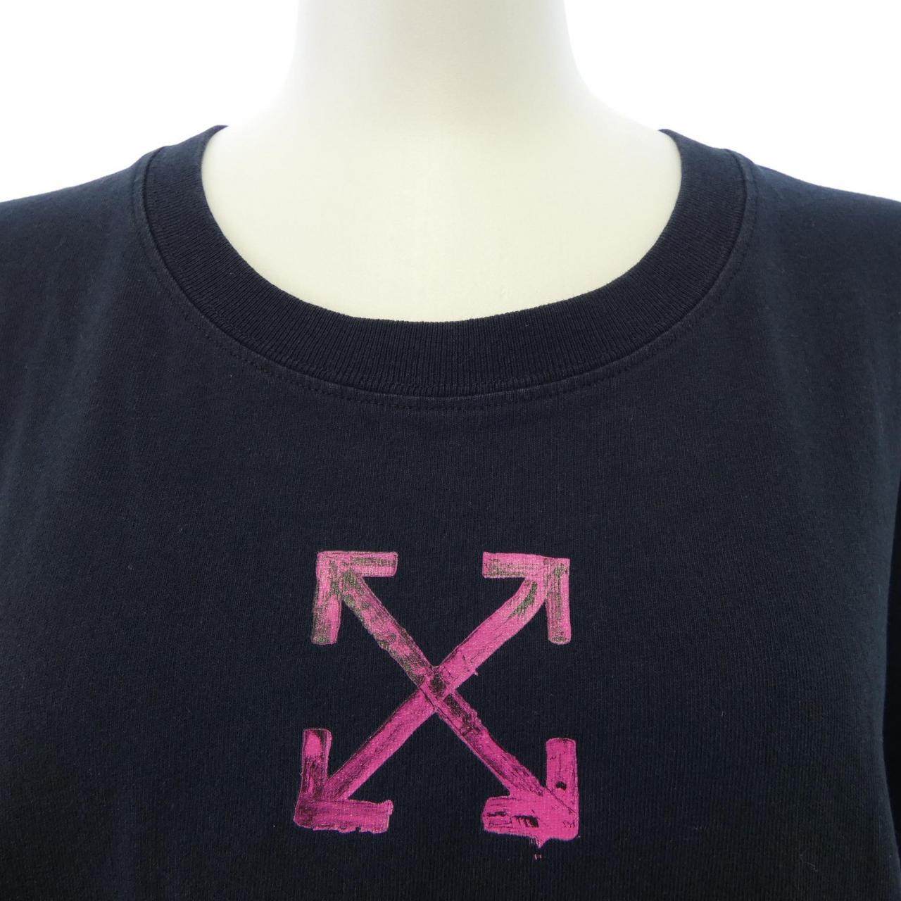 オフホワイト コットンTシャツ