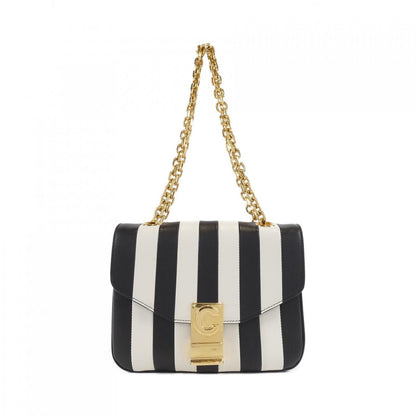 セリーヌ SMALL C STRIPES レザーショルダーバッグ