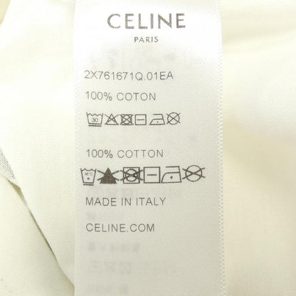 セリーヌ Celine Print クロップド コットンTシャツ