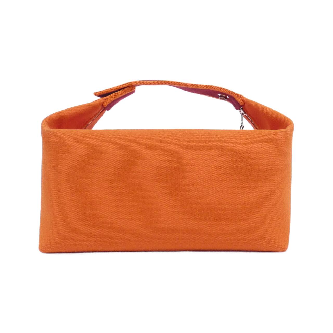 エルメス ブリッド ア ブラック キャンバス ポーチ