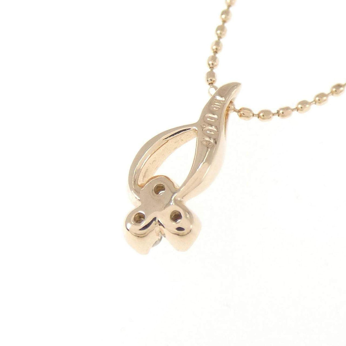 K10ピンクゴールドダイヤモンドネックレス