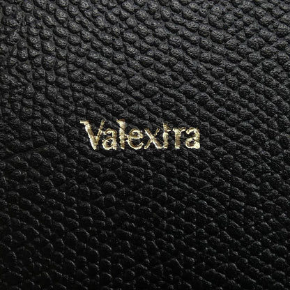 Valextra リニア ファブリック カーフスキン キャンバス トートバッグ