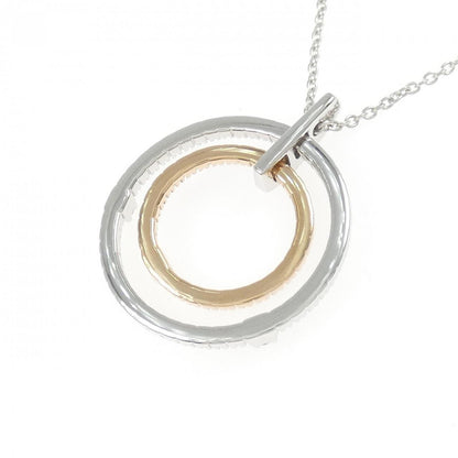 Damiani Circles 750 ホワイト/ピンク ゴールド ネックレス