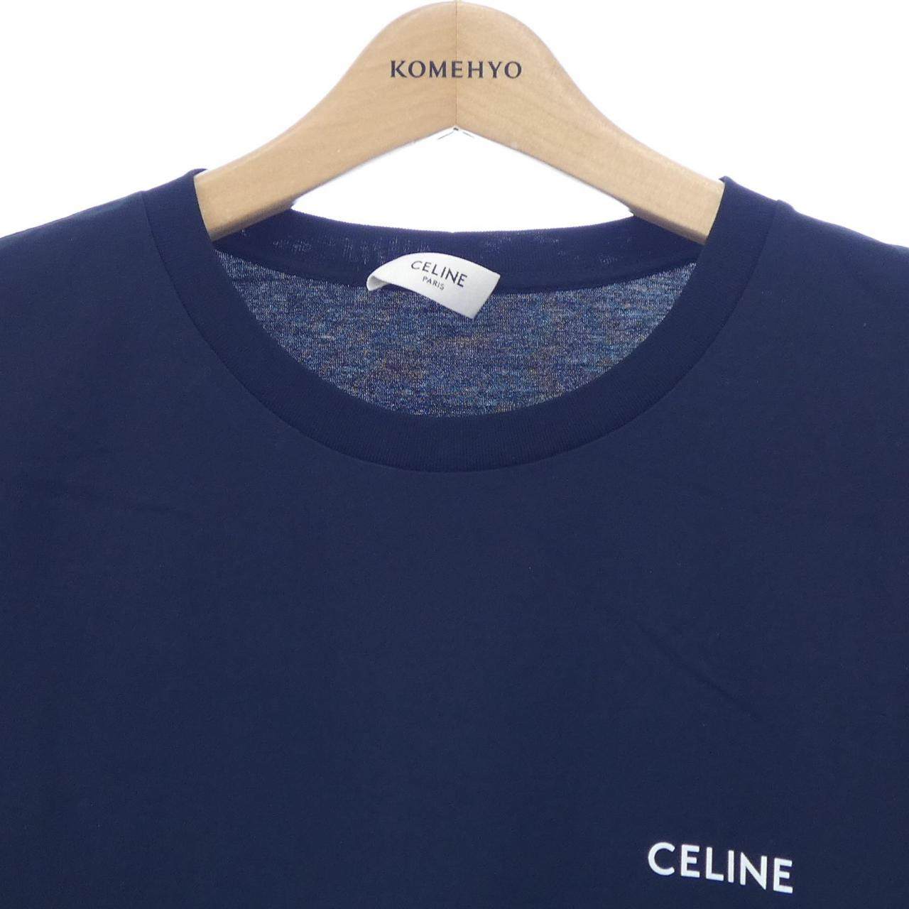 セリーヌ ルーズ コットン Tシャツ