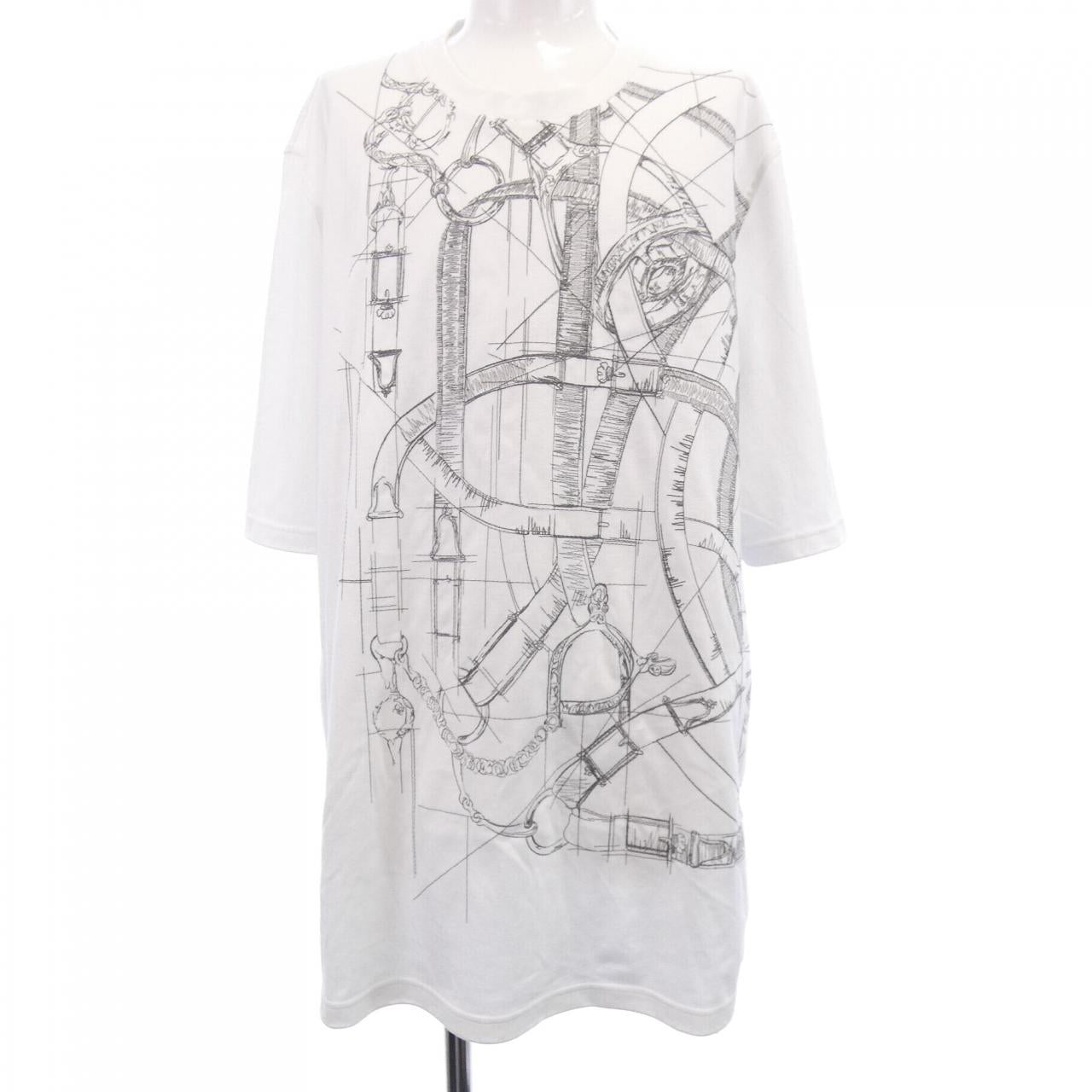 エルメス カヴァルカドゥールグリフォネ コットンTシャツ