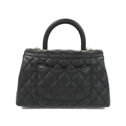 シャネル ココ ハンドル キャビア スキン バッグ