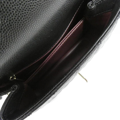 シャネル ココ ハンドル キャビア スキン バッグ