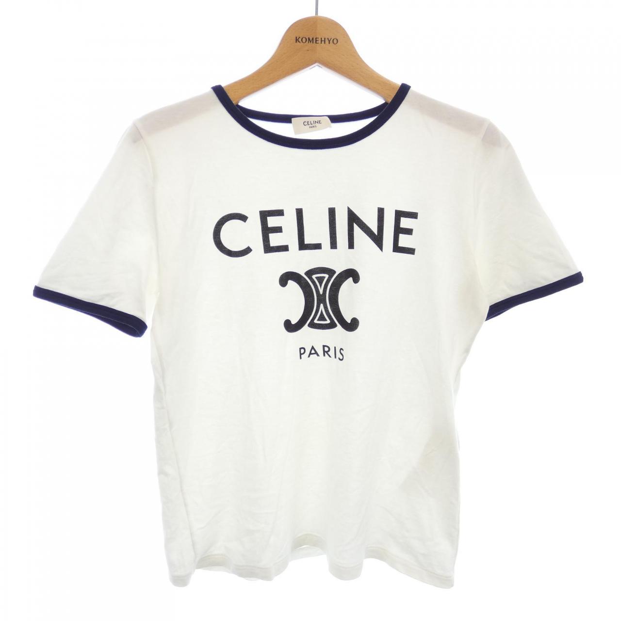 セリーヌ CELINE PARIS トリオンフ コットンTシャツ