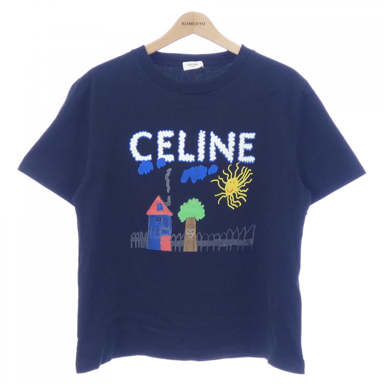 セリーヌ コットンTシャツ