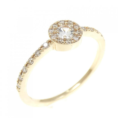 ココシュニック K10 イエロー ゴールド ホワイト サファイア ダイヤモンド リング