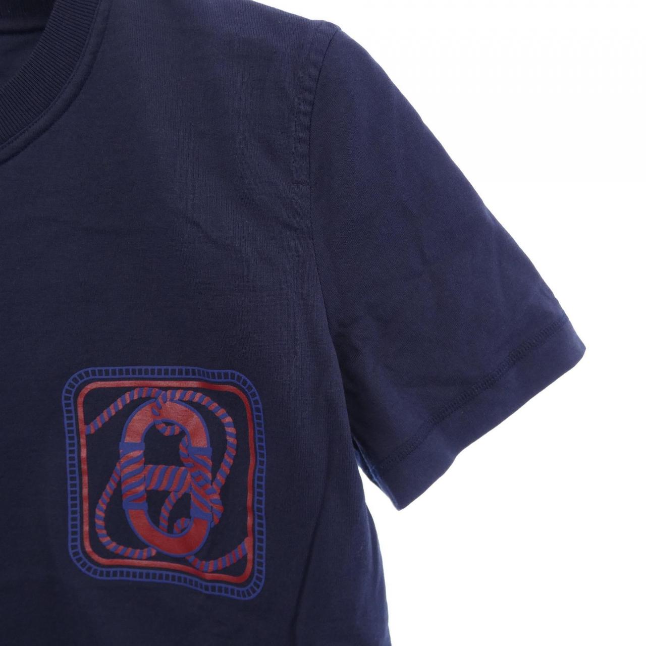 エルメス CANOE/CARTOUCHE コットンTシャツ