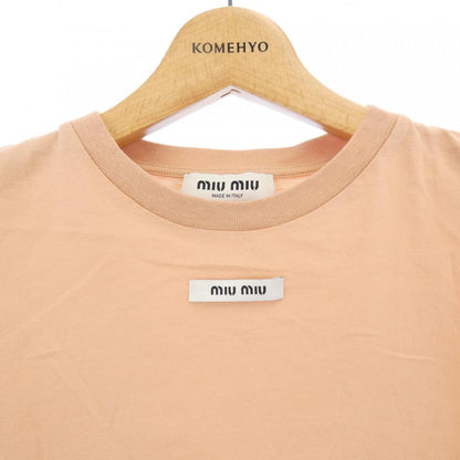 ミュウミュウ MIU MIU Logo Label コットンTシャツ