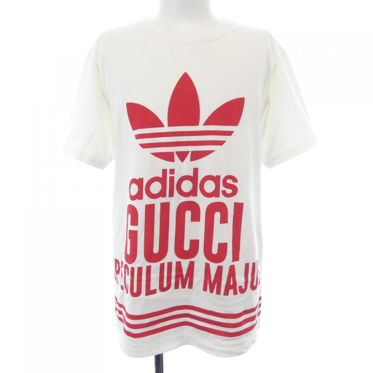 グッチ アディダス コットンTシャツ