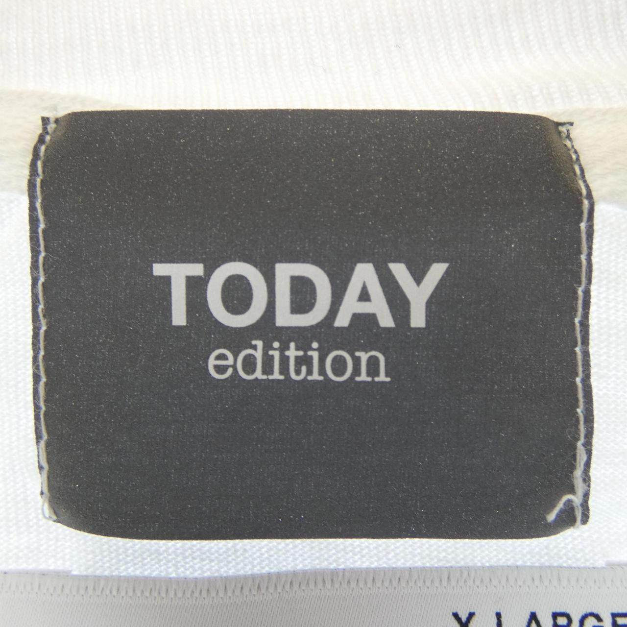 TODAY EDITION コットンTシャツ
