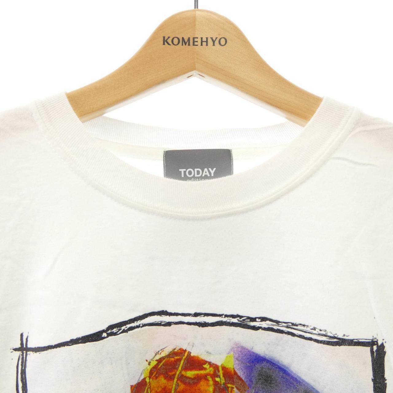 TODAY EDITION コットンTシャツ