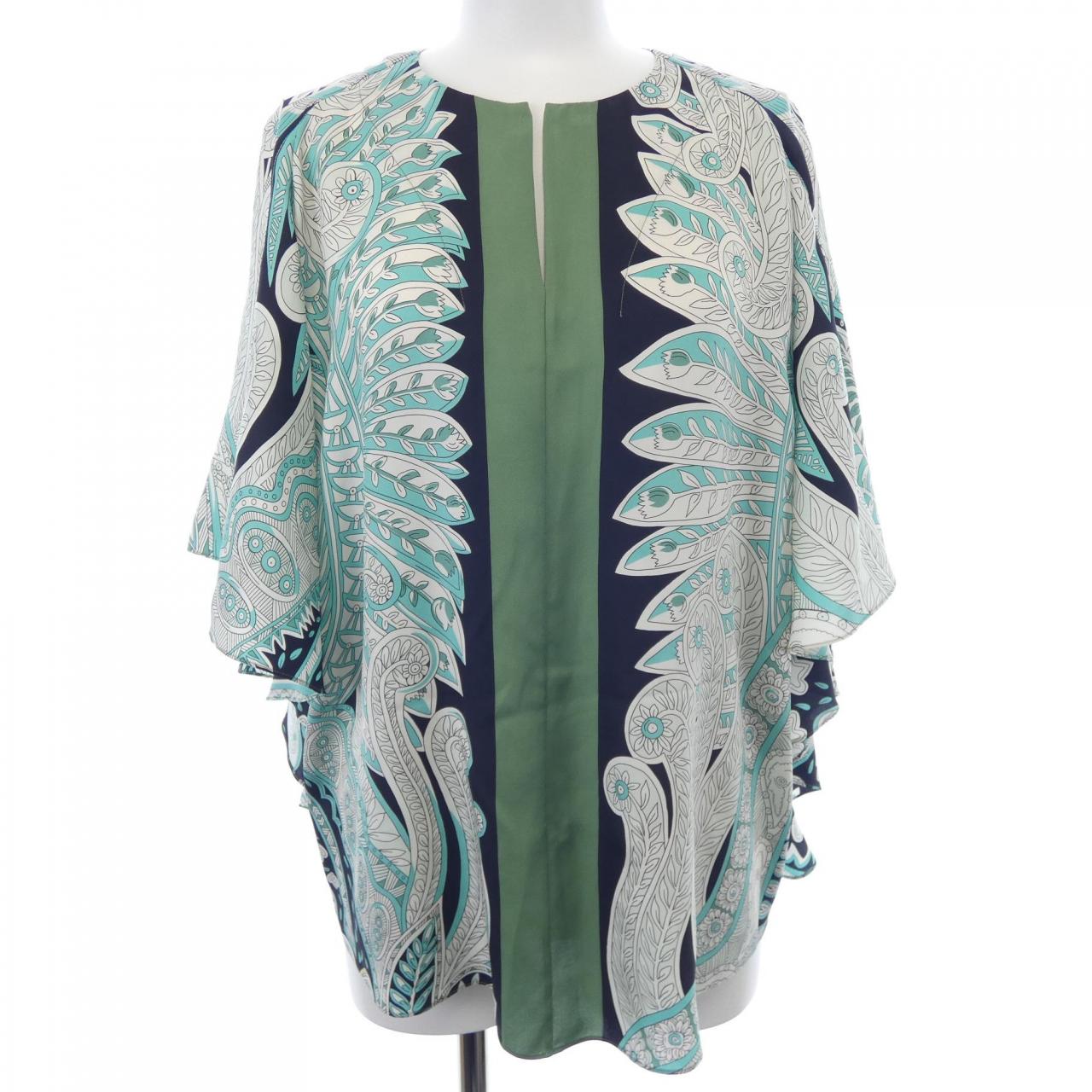 エルメス LE JARDIN MAHARANI シルクトップス