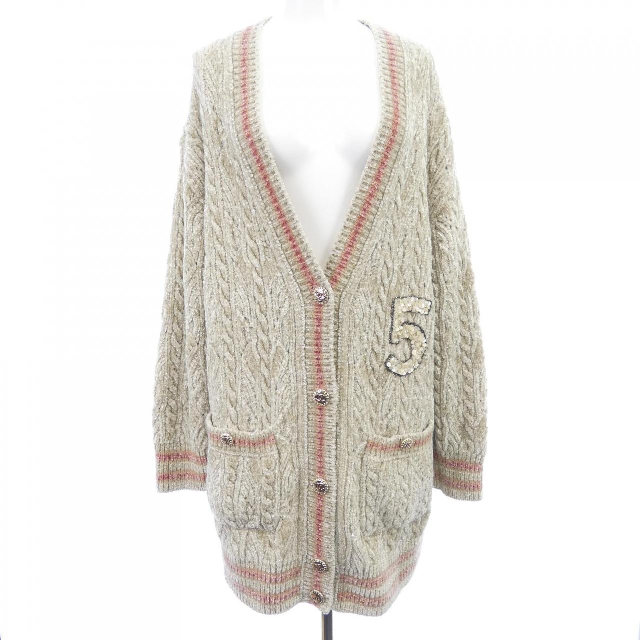 シャネル カシミヤ混カーディガン