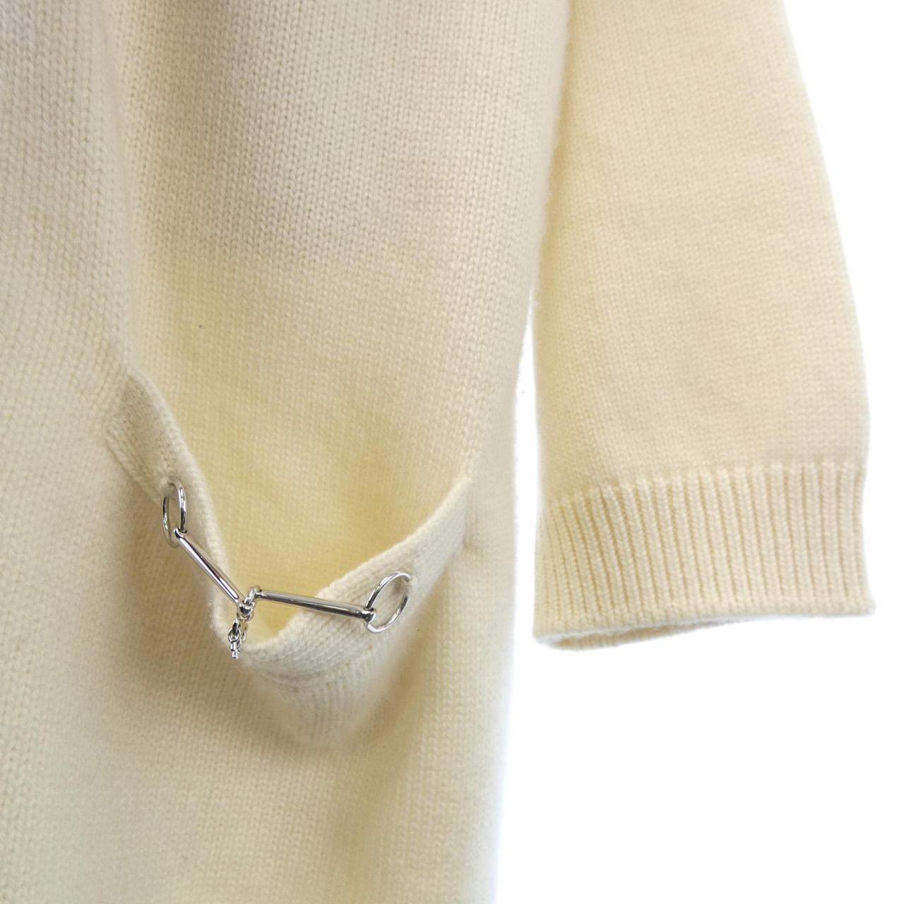 エルメス MORS A JOUET36 カシミヤ ロングカーディガン