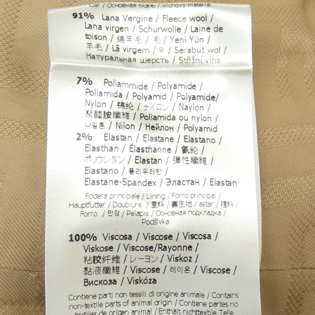 フェンディ ウールシルクアンサンブルジャケット