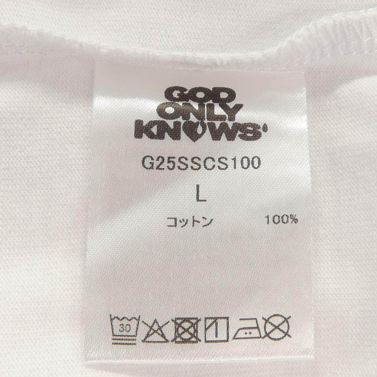 GODONLYKNOWS コットンTシャツ