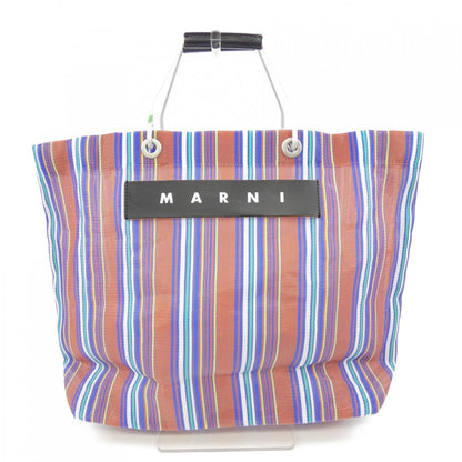 マルニ MARNI MARKET ストライプキャンバストートバッグ