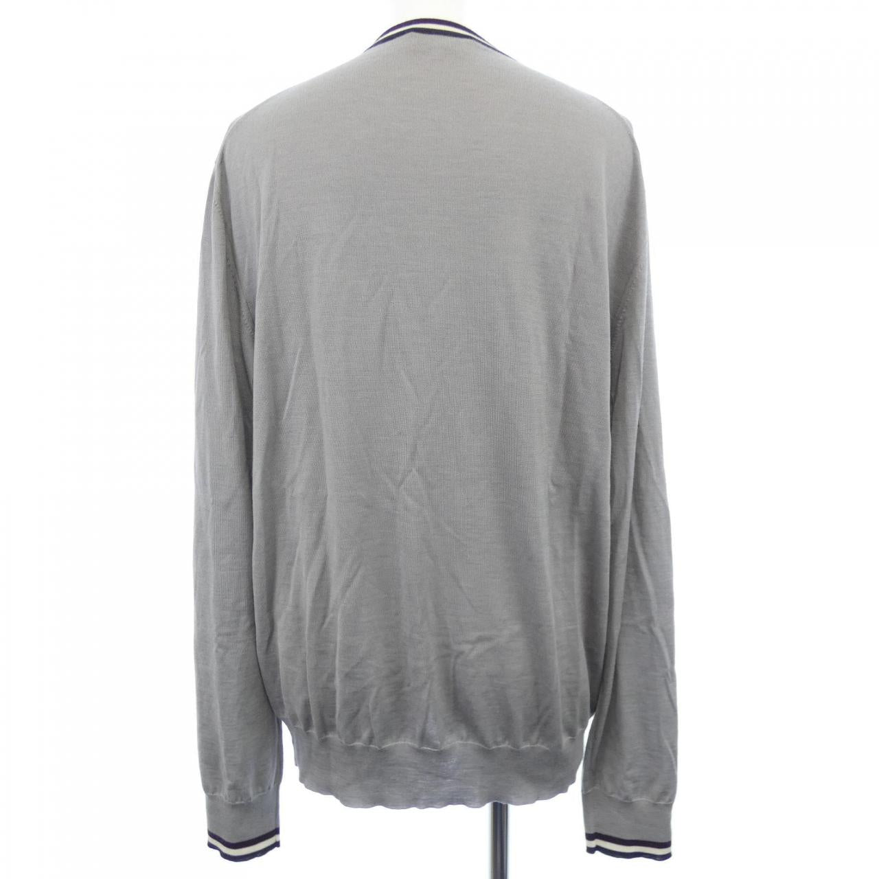 エルメス Rayure & Twist シルクカシミヤニットXL