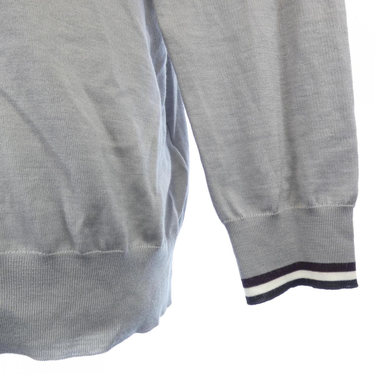 エルメス Rayure & Twist シルクカシミヤニットXL