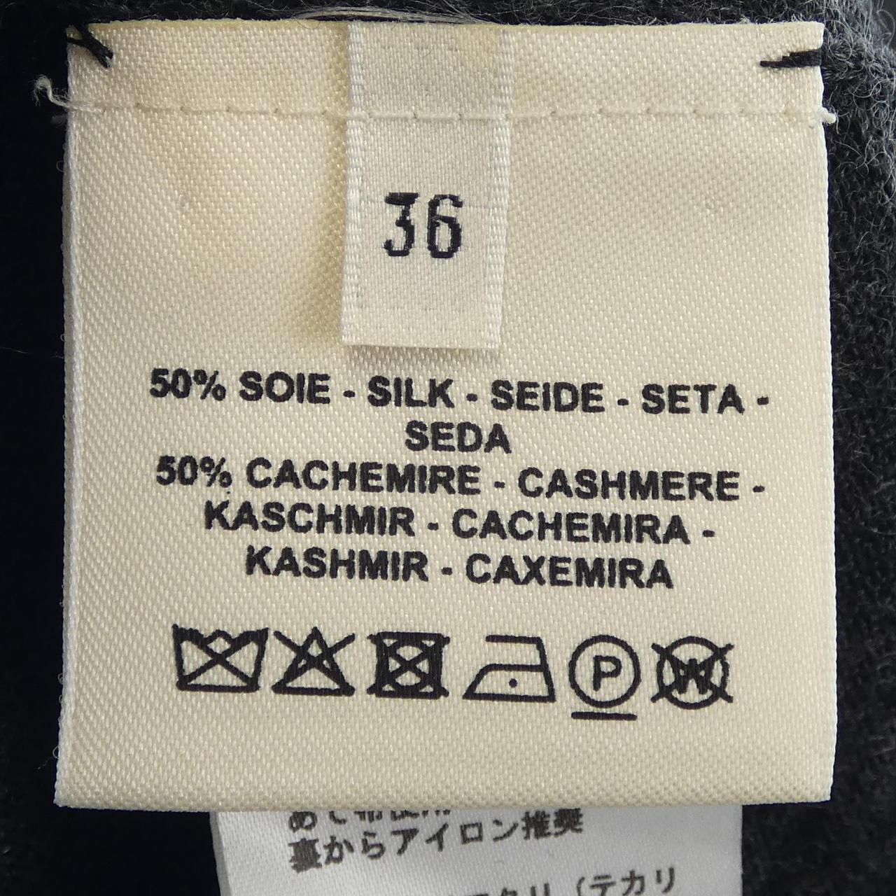 エルメス CLIC CLAC シルクカシミヤ ワンピース