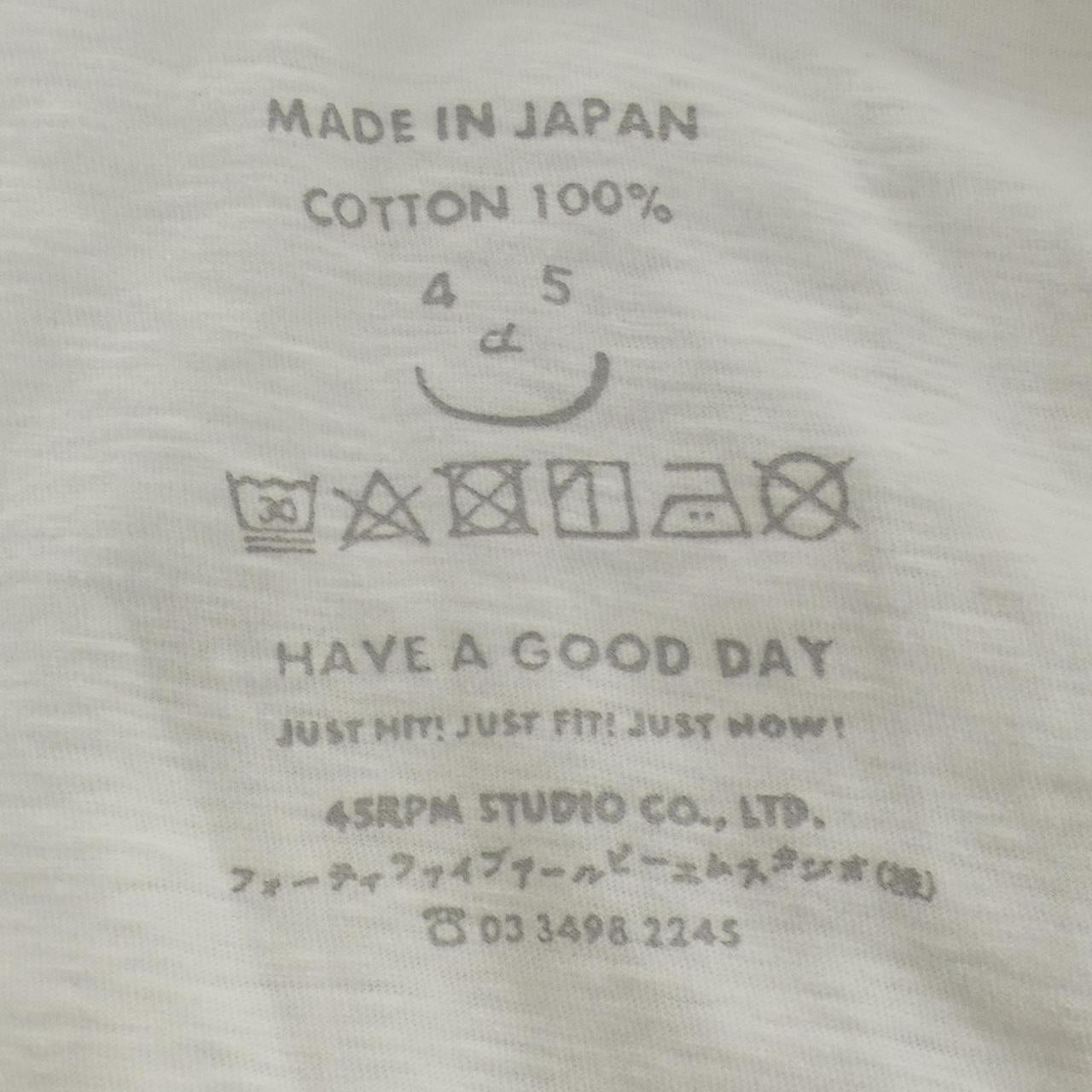 フォーティーファイブアールピーエム コットンTシャツ
