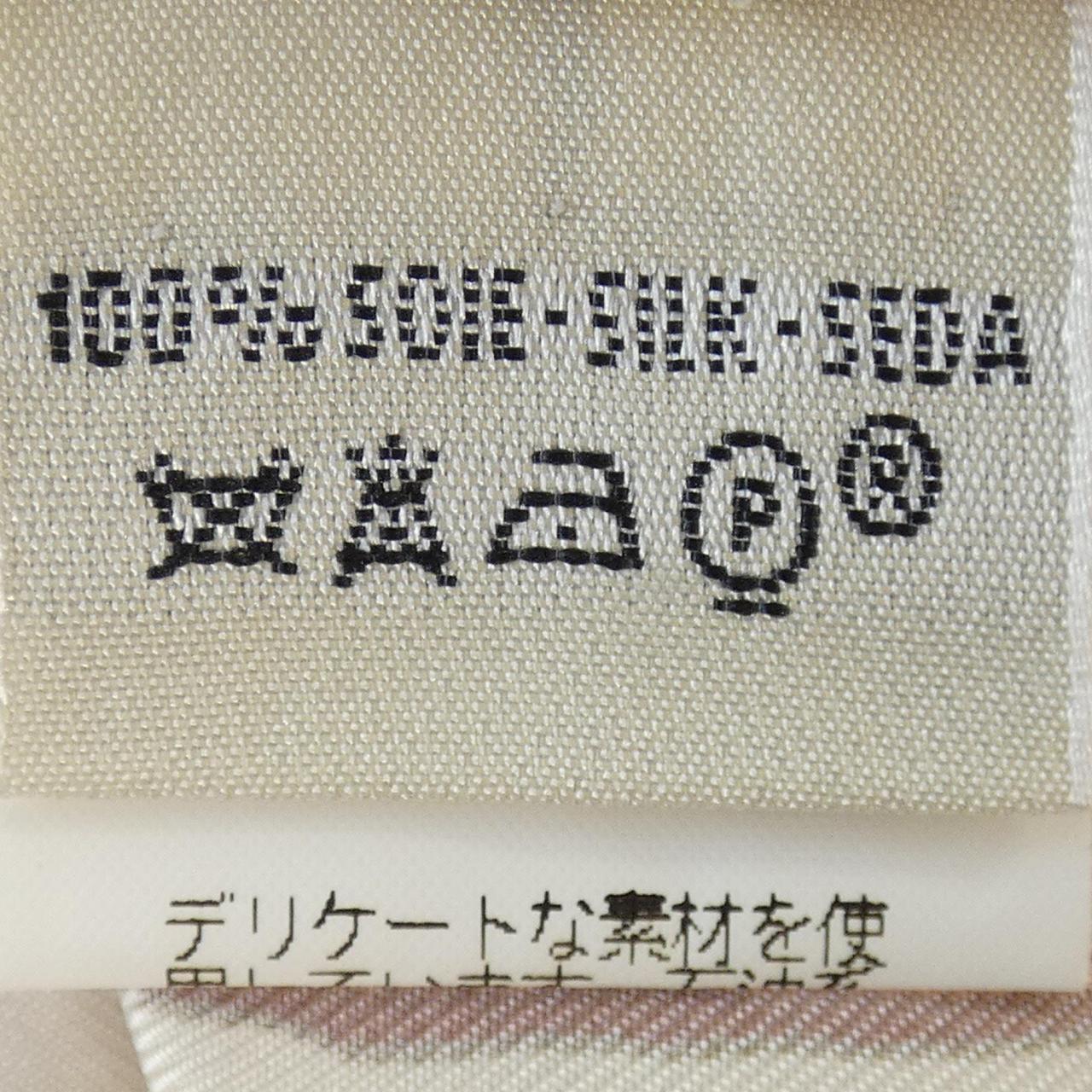エルメス AU GRE DU VEN シルク シャツ38