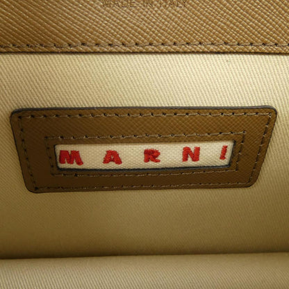 マルニ TRUNK レザーショルダーバッグ
