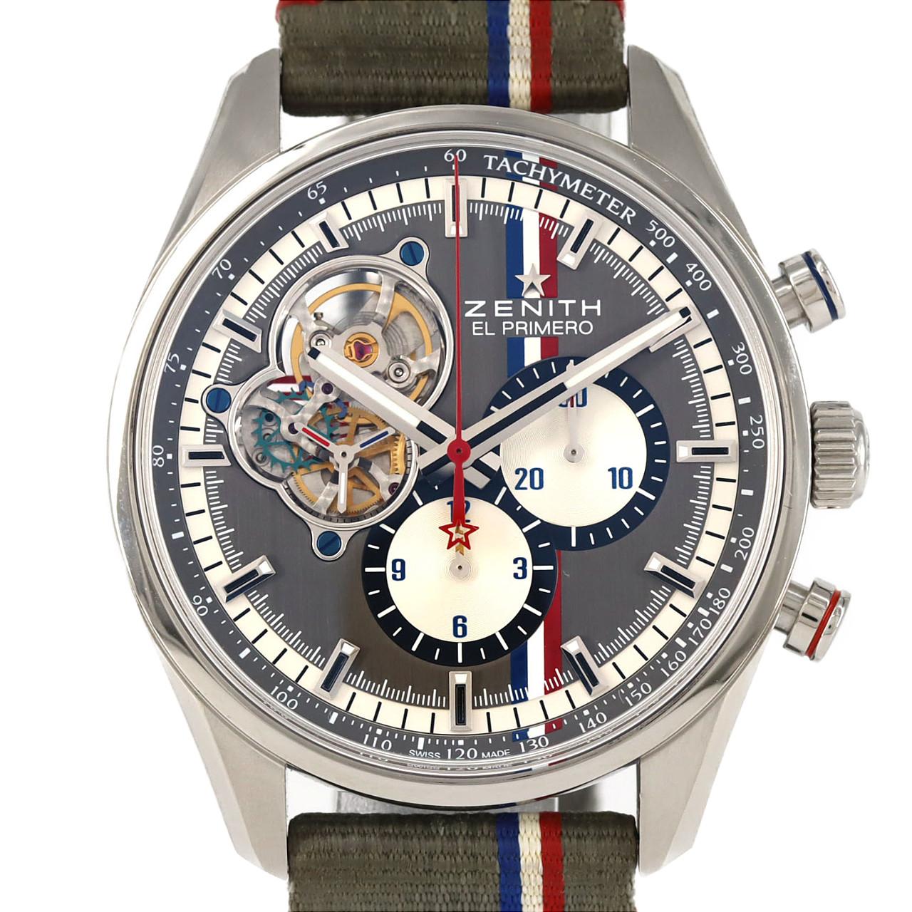ゼニス クロノマスター1969ツールオートエディション ステンレススチール クロノグラフ 限定