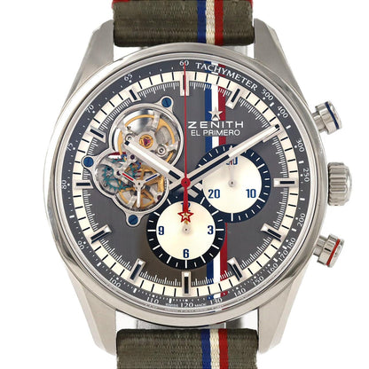 ゼニス クロノマスター1969ツールオートエディション ステンレススチール クロノグラフ 限定