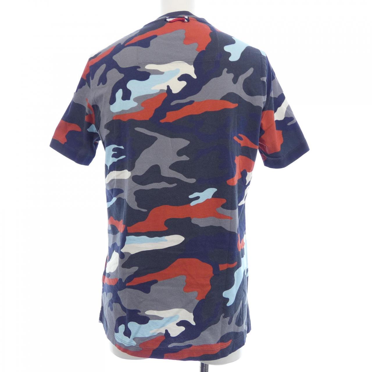 モンクレールガムブルー コットンTシャツ