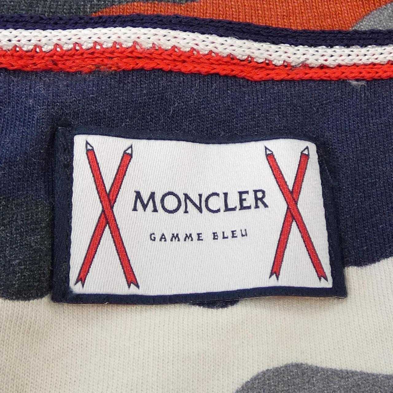 モンクレールガムブルー コットンTシャツ