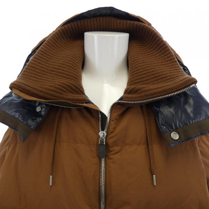 エルメス キルティングフーデッド カシミヤ混ダウンジャケット