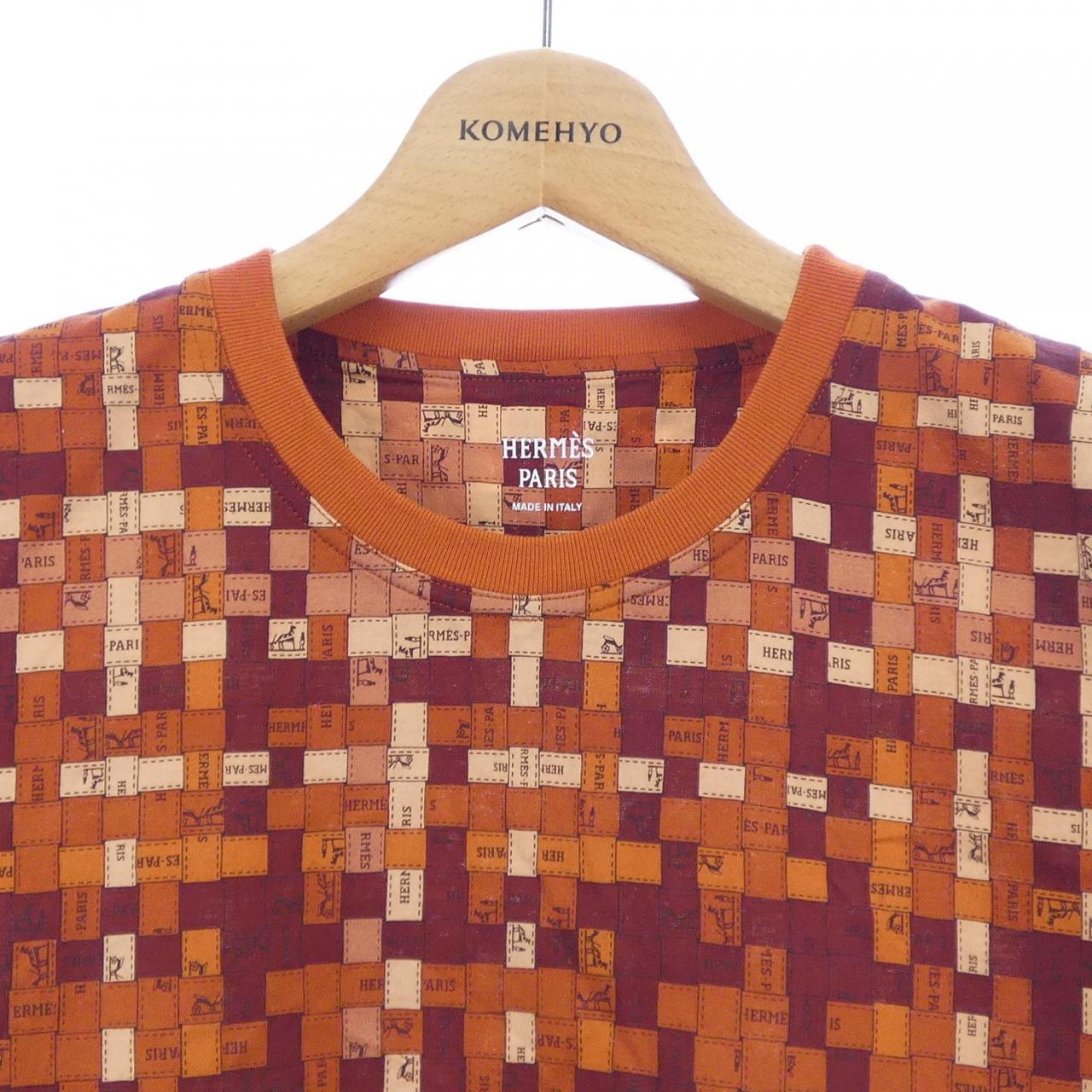 エルメス ボルデュックオカレ コットンTシャツ