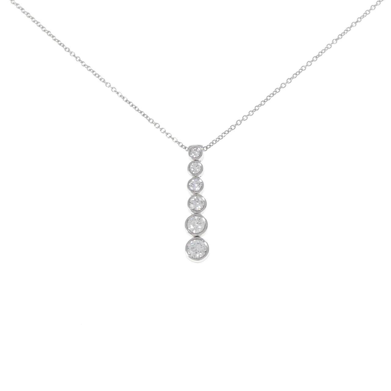 ティファニー ジャズ グラジュエイテッド ドロップ プラチナ ネックレス