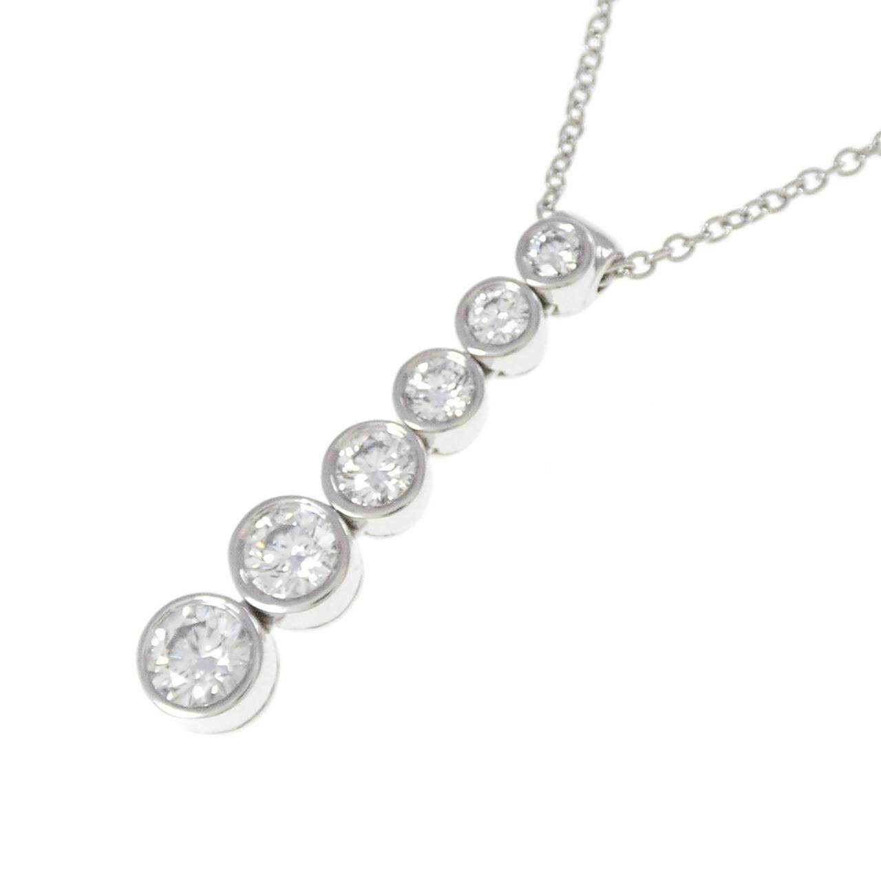 ティファニー ジャズ グラジュエイテッド ドロップ プラチナ ネックレス