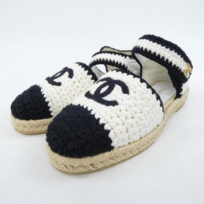 シャネル エスパドリーユ BRAIDED KNIT シューズ